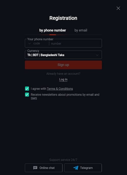 create a profile in the casino create a personal account